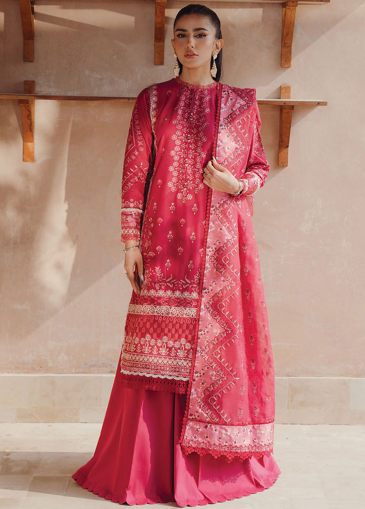 Farozaan By Xenia Formals Embroidered Lawn Suit Unstitched 3 Piece ZE24F 11 Zaira - Summer Collection