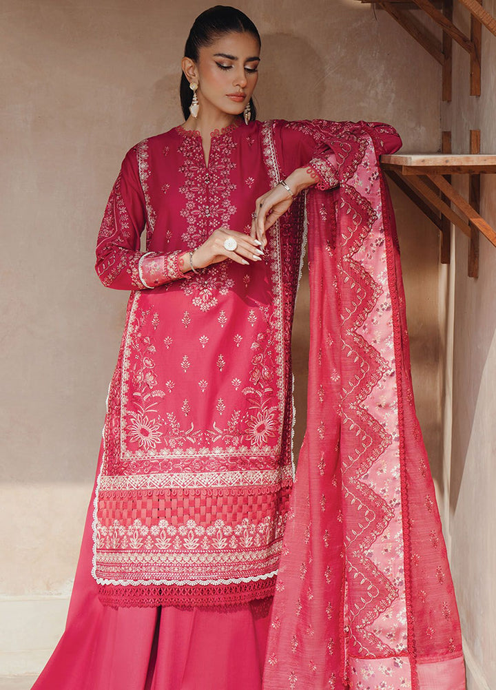 Farozaan By Xenia Formals Embroidered Lawn Suit Unstitched 3 Piece ZE24F 11 Zaira - Summer Collection