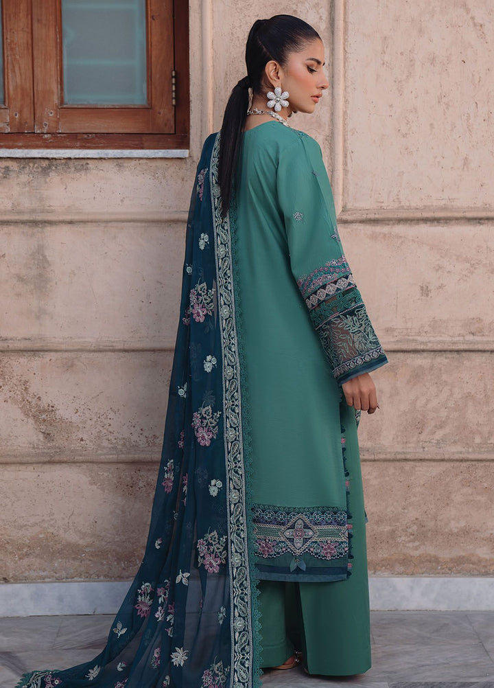 Farozaan By Xenia Formals Embroidered Lawn Suit Unstitched 3 Piece ZE24F 12 Zevah - Summer Collection