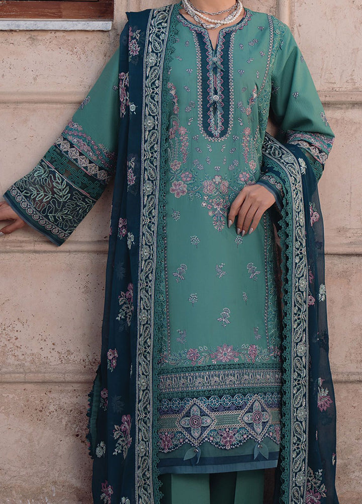 Farozaan By Xenia Formals Embroidered Lawn Suit Unstitched 3 Piece ZE24F 12 Zevah - Summer Collection