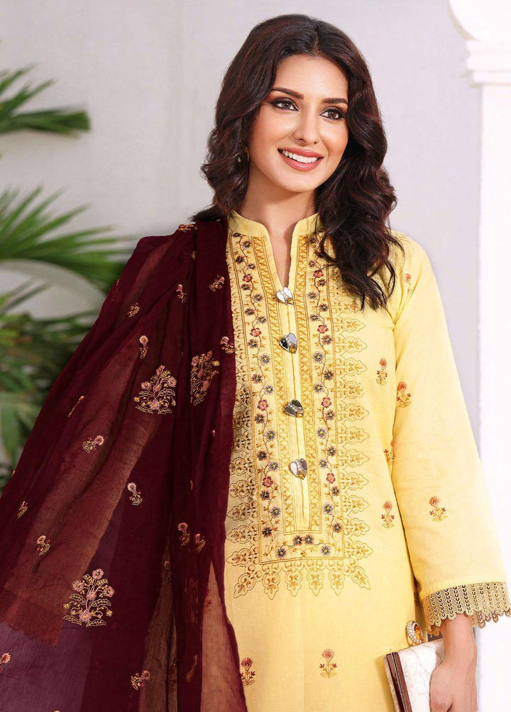 Fasana By Aahang Embroidered Lawn Suits Unstitched 3 Piece ANG23F Azal - Summer Collection