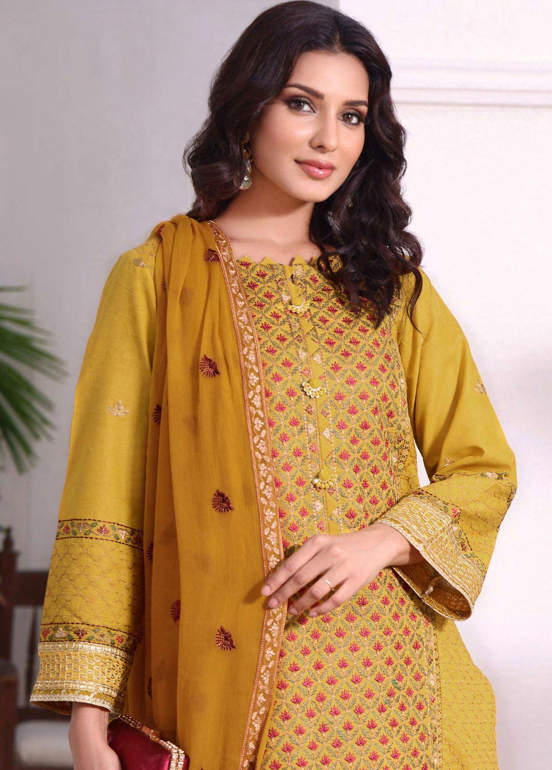 Fasana By Aahang Embroidered Lawn Suits Unstitched 3 Piece ANG23F Manha - Summer Collection