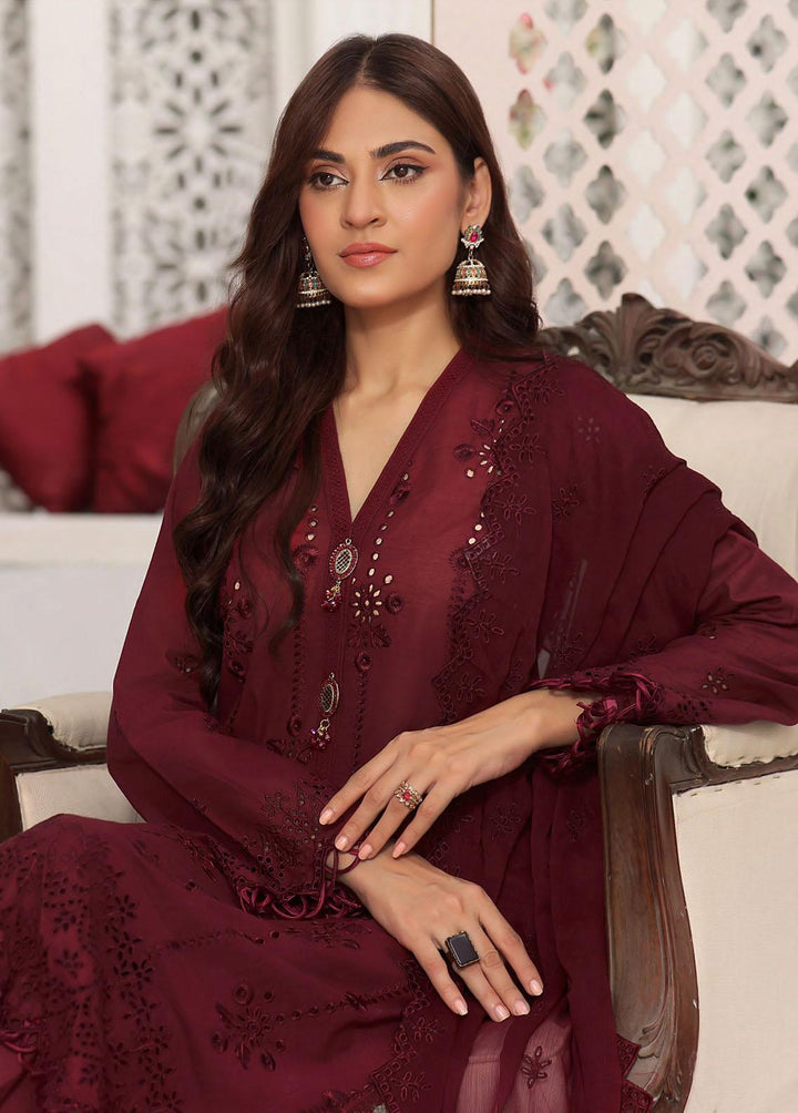 Fasana By Aahang Embroidered Lawn Suits Unstitched 3 Piece ANG23F Maya - Summer Collection