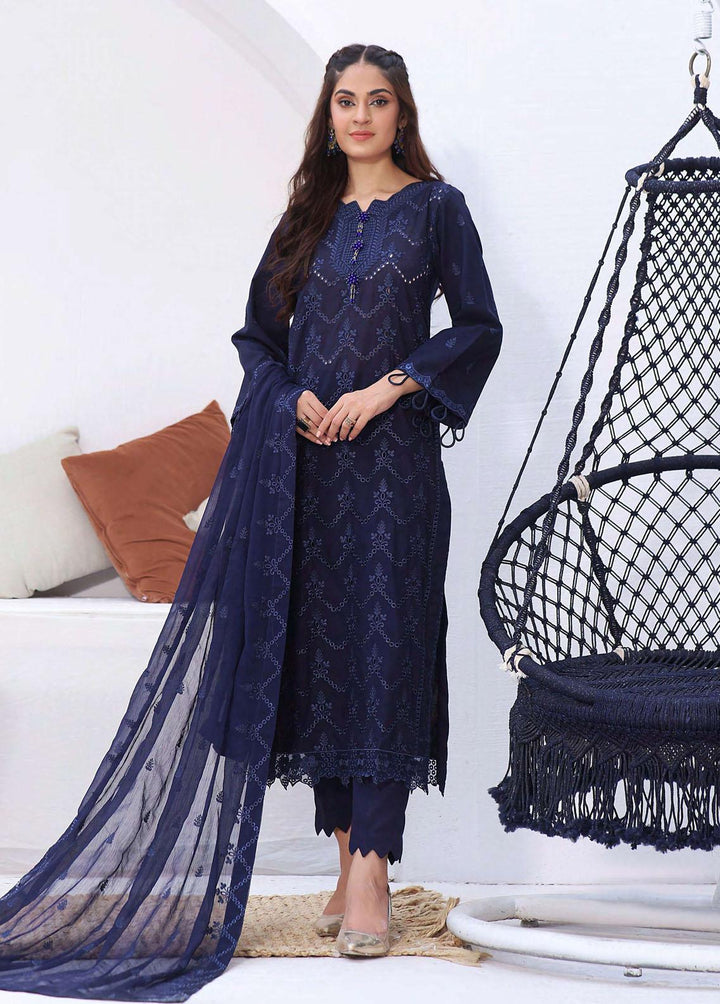Fasana By Aahang Embroidered Lawn Suits Unstitched 3 Piece ANG23F Meharmah - Summer Collection