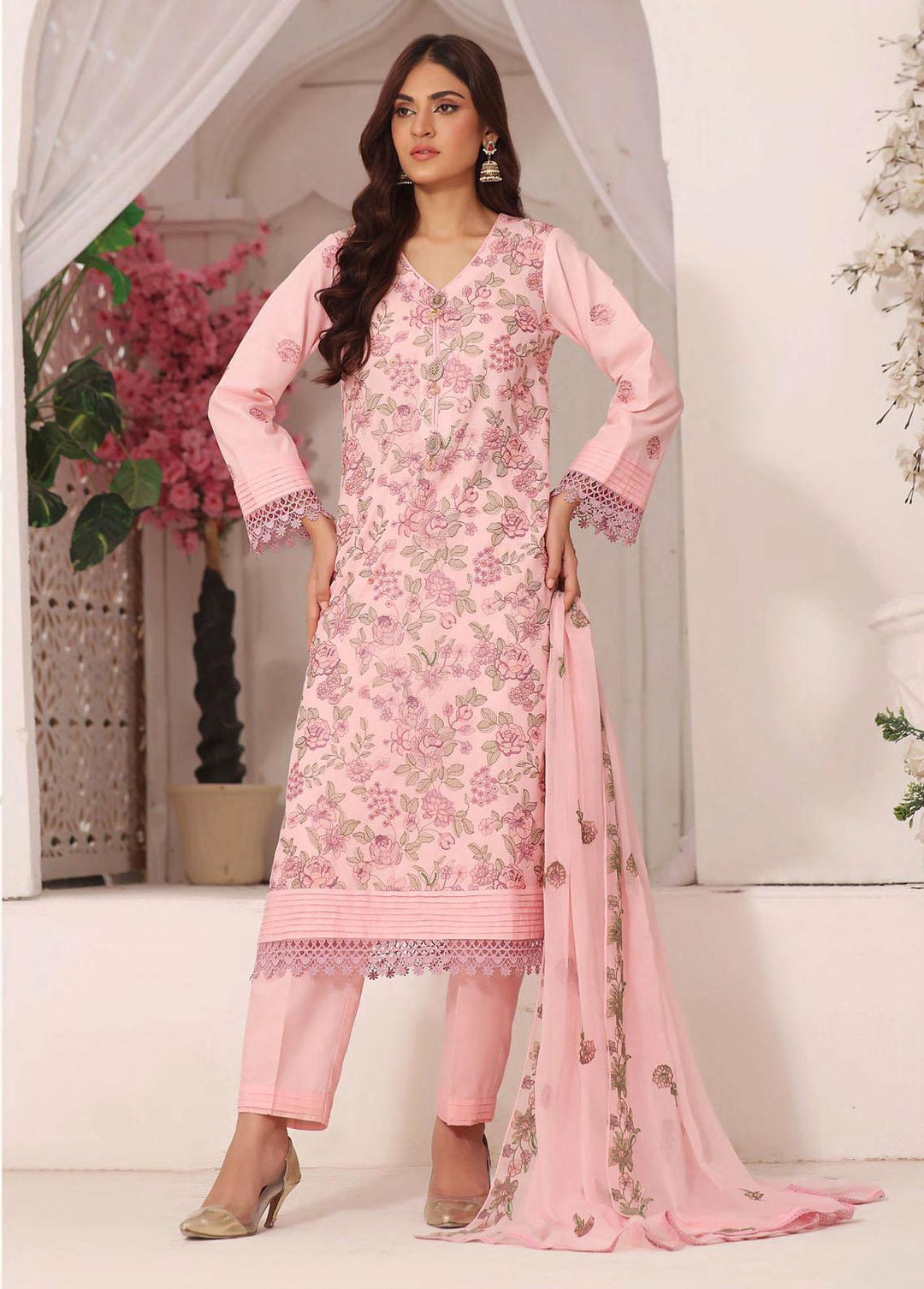 Fasana By Aahang Embroidered Lawn Suits Unstitched 3 Piece ANG23F Nooreh - Summer Collection