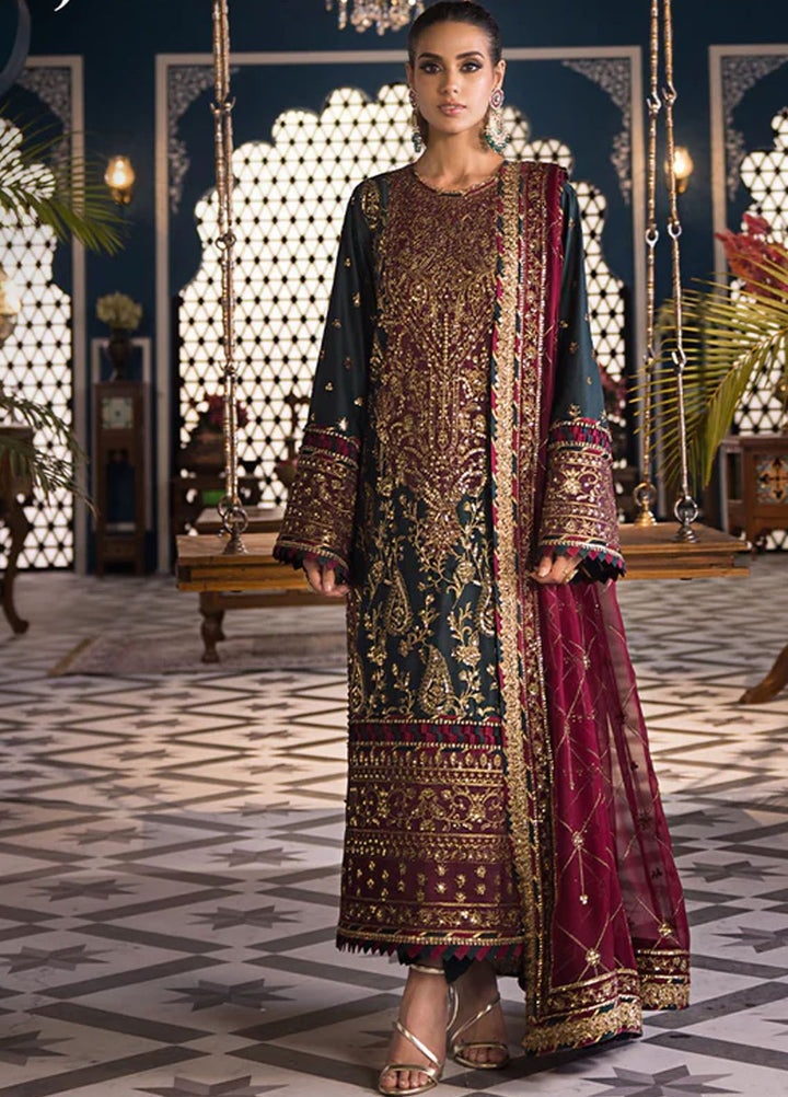 Fasana-e-Ishq By Asim Jofa Embroidered Lawn Suit Unstitched 3 Piece AJ24F AJFI-01 - Luxury Collection