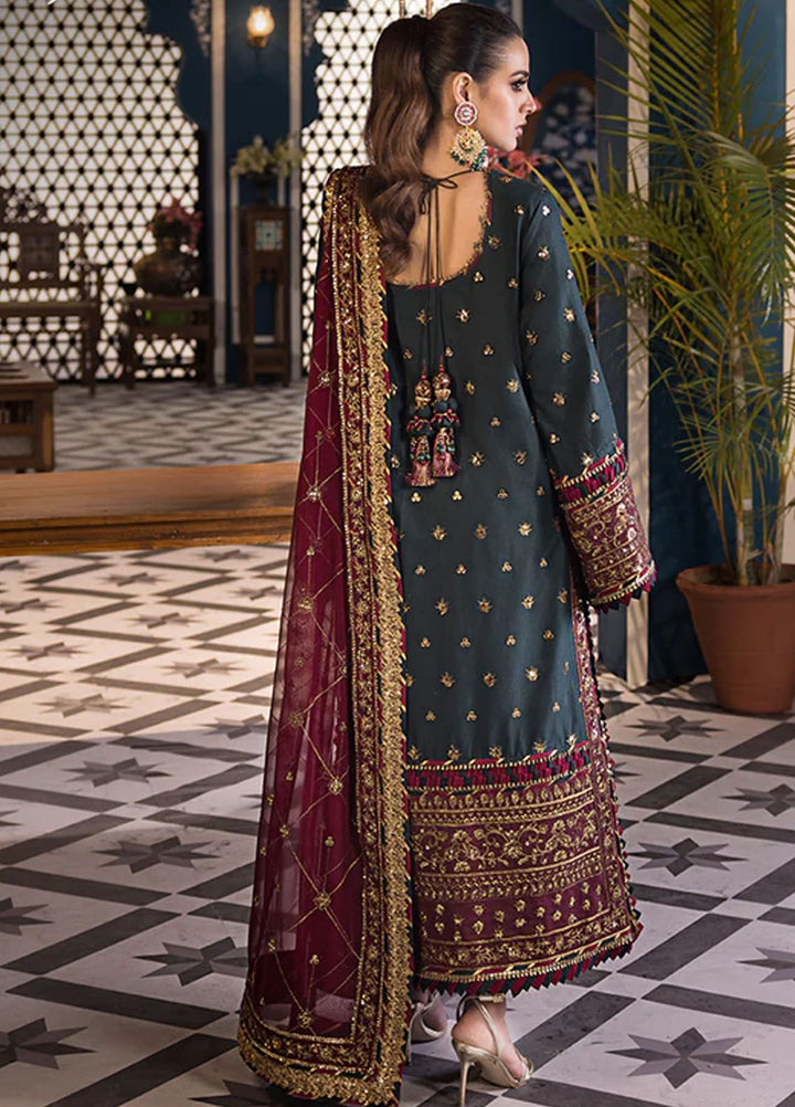 Fasana-e-Ishq By Asim Jofa Embroidered Lawn Suit Unstitched 3 Piece AJ24F AJFI-01 - Luxury Collection