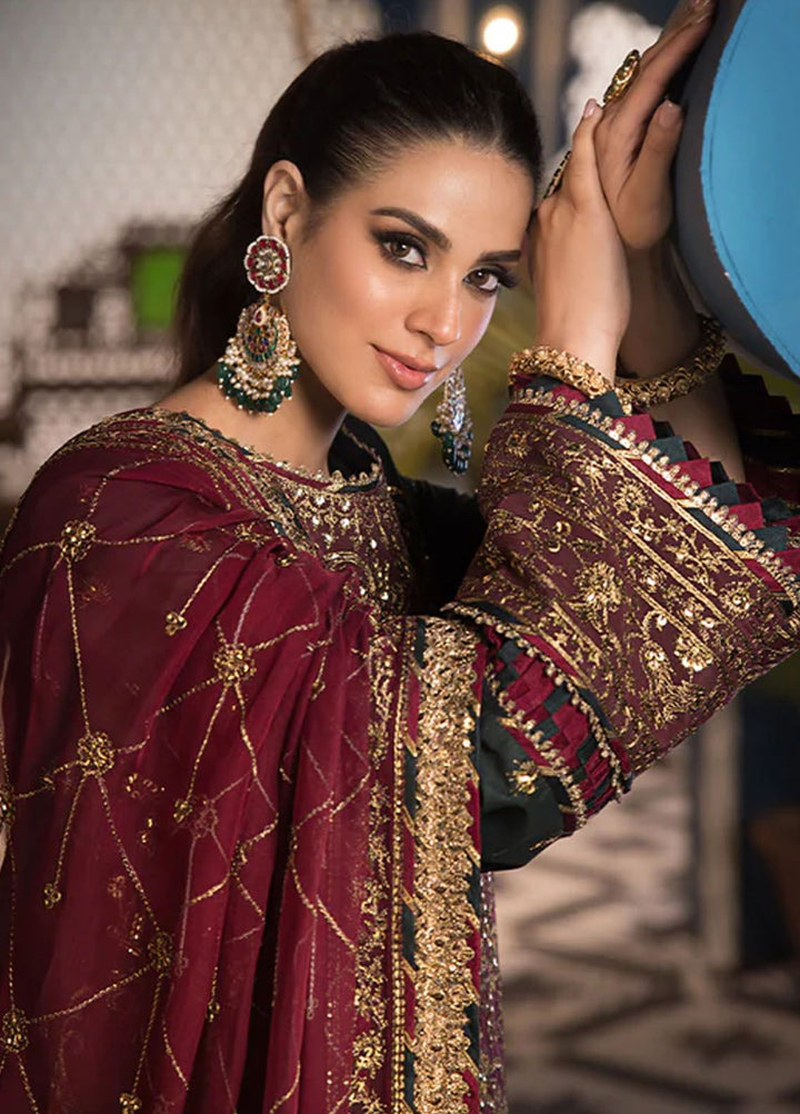 Fasana-e-Ishq By Asim Jofa Embroidered Lawn Suit Unstitched 3 Piece AJ24F AJFI-01 - Luxury Collection