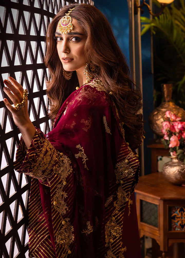 Fasana-e-Ishq By Asim Jofa Embroidered Lawn Suit Unstitched 3 Piece AJ24F AJFI-03 - Luxury Collection