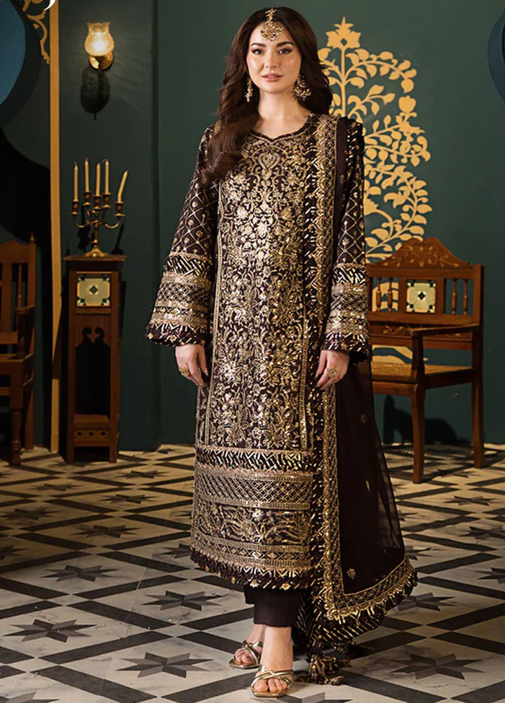 Fasana-e-Ishq By Asim Jofa Embroidered Lawn Suit Unstitched 3 Piece AJ24F AJFI-04 - Luxury Collection