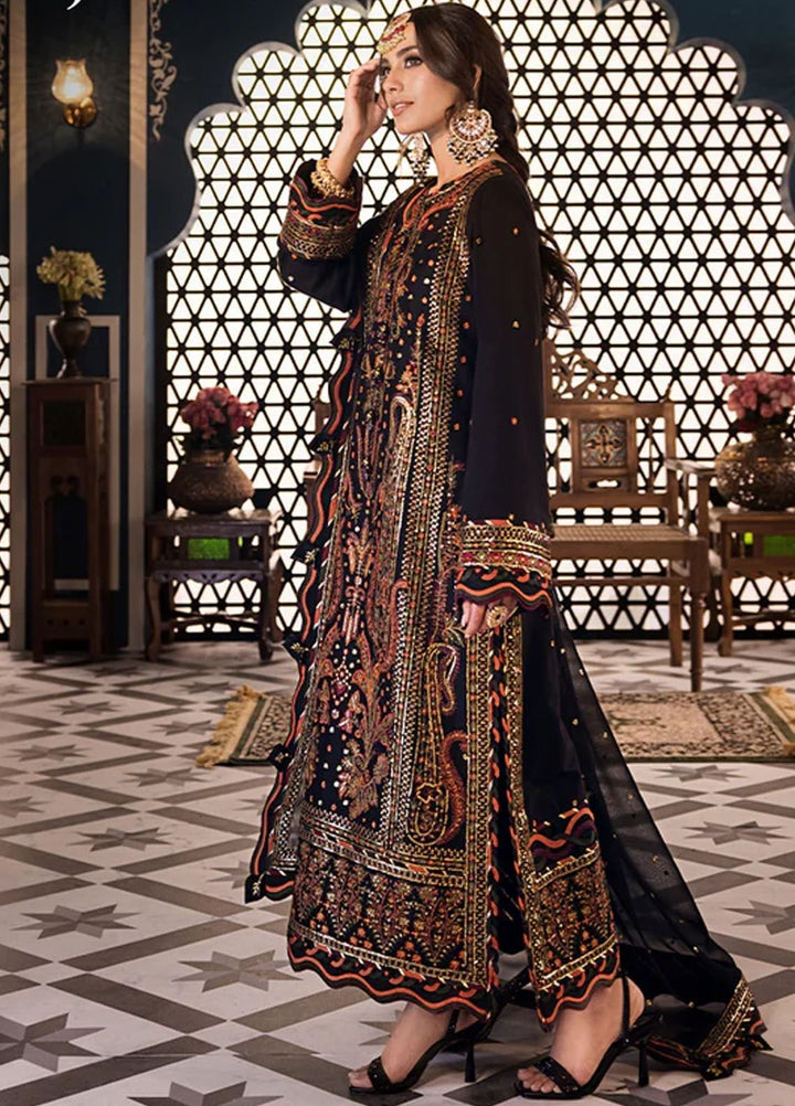 Fasana-e-Ishq By Asim Jofa Embroidered Lawn Suit Unstitched 3 Piece AJ24F AJFI-05 - Luxury Collection