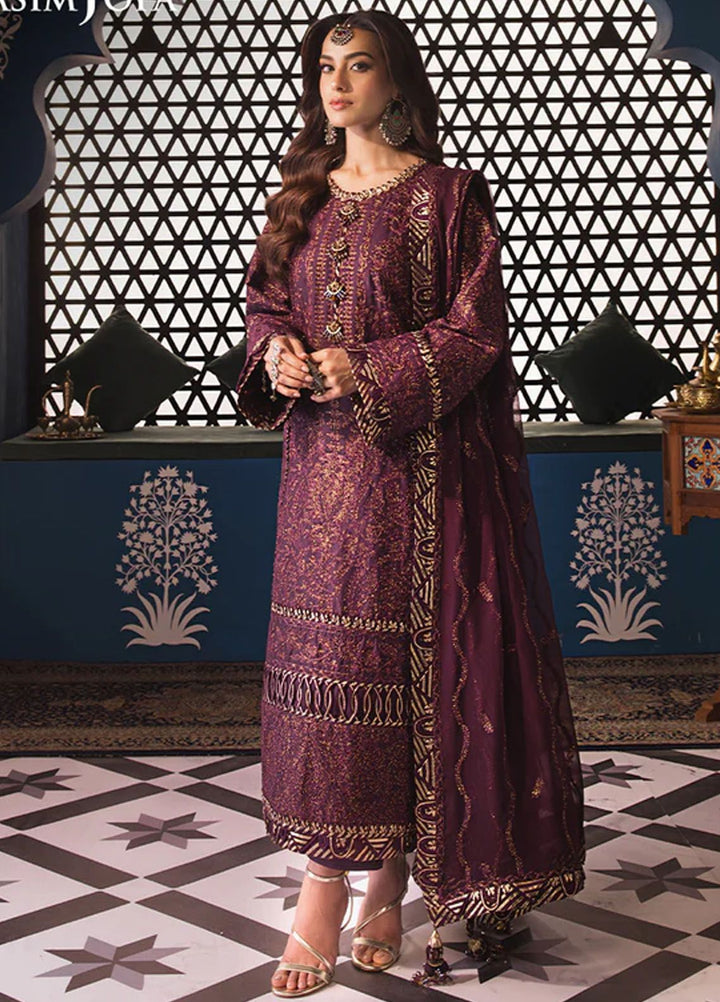 Fasana-e-Ishq By Asim Jofa Embroidered Lawn Suit Unstitched 3 Piece AJ24F AJFI-06 - Luxury Collection