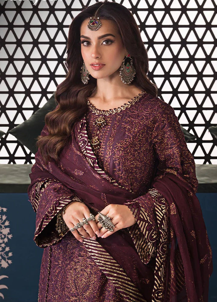 Fasana-e-Ishq By Asim Jofa Embroidered Lawn Suit Unstitched 3 Piece AJ24F AJFI-06 - Luxury Collection