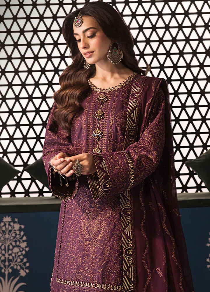 Fasana-e-Ishq By Asim Jofa Embroidered Lawn Suit Unstitched 3 Piece AJ24F AJFI-06 - Luxury Collection