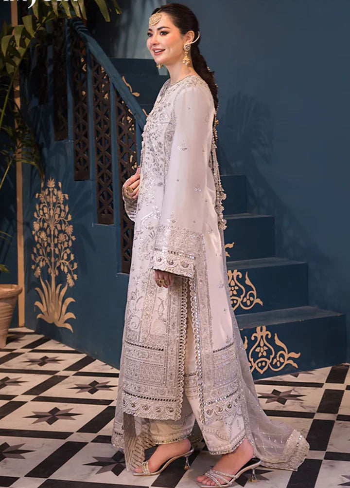 Fasana-e-Ishq By Asim Jofa Embroidered Lawn Suit Unstitched 3 Piece AJ24F AJFI-08 - Luxury Collection