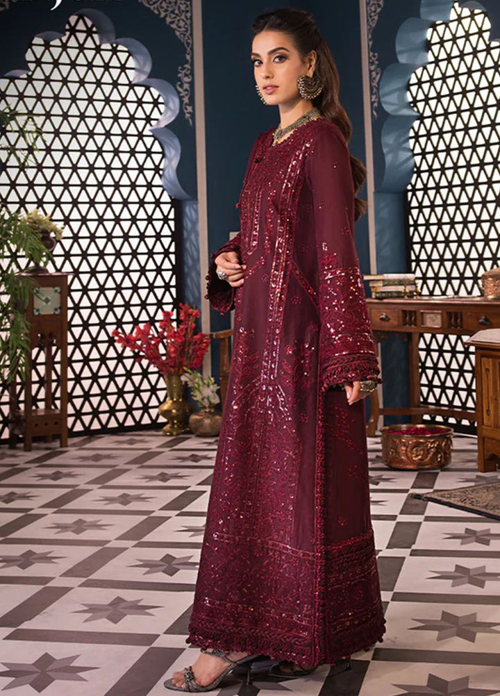 Fasana-e-Ishq By Asim Jofa Embroidered Lawn Suit Unstitched 3 Piece AJ24F AJFI-09 - Luxury Collection
