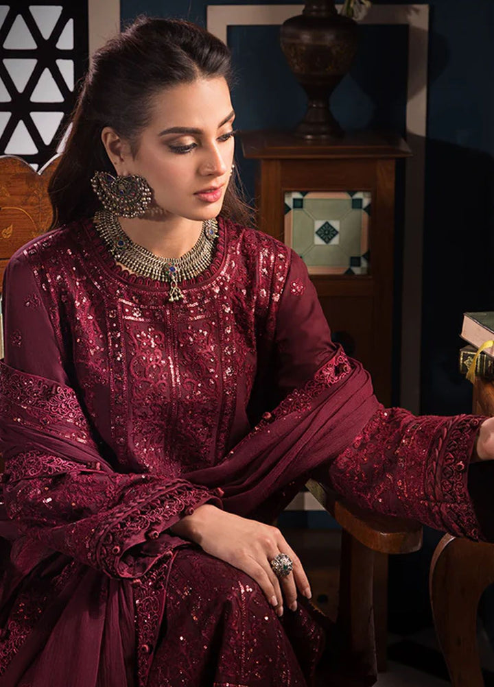 Fasana-e-Ishq By Asim Jofa Embroidered Lawn Suit Unstitched 3 Piece AJ24F AJFI-09 - Luxury Collection