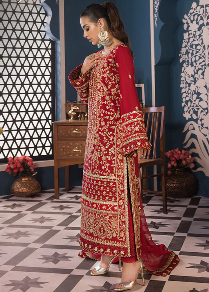 Fasana-e-Ishq By Asim Jofa Embroidered Lawn Suit Unstitched 3 Piece AJ24F AJFI-10 - Luxury Collection