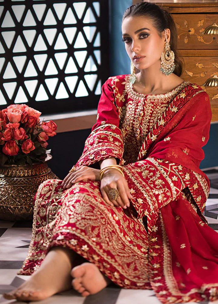 Fasana-e-Ishq By Asim Jofa Embroidered Lawn Suit Unstitched 3 Piece AJ24F AJFI-10 - Luxury Collection