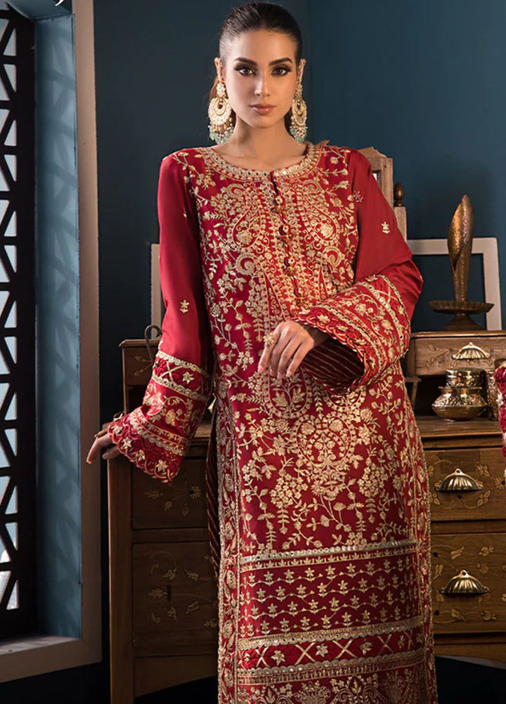 Fasana-e-Ishq By Asim Jofa Embroidered Lawn Suit Unstitched 3 Piece AJ24F AJFI-10 - Luxury Collection