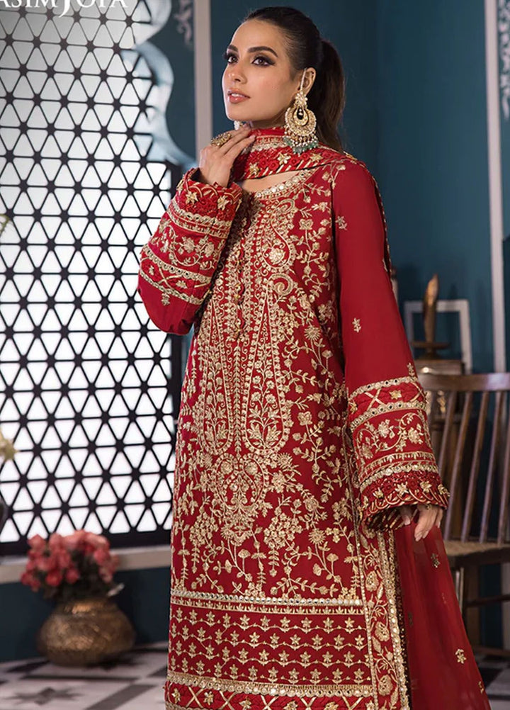 Fasana-e-Ishq By Asim Jofa Embroidered Lawn Suit Unstitched 3 Piece AJ24F AJFI-10 - Luxury Collection