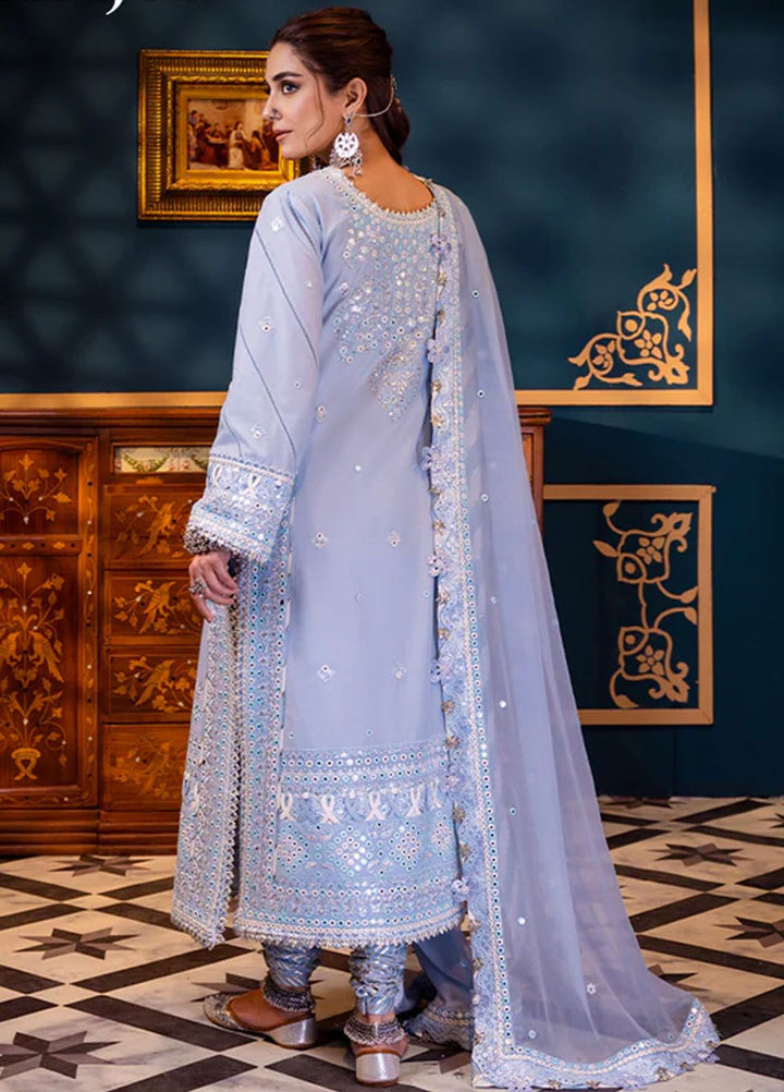 Fasana-e-Ishq By Asim Jofa Embroidered Lawn Suit Unstitched 3 Piece AJ24F AJFI-12 - Luxury Collection