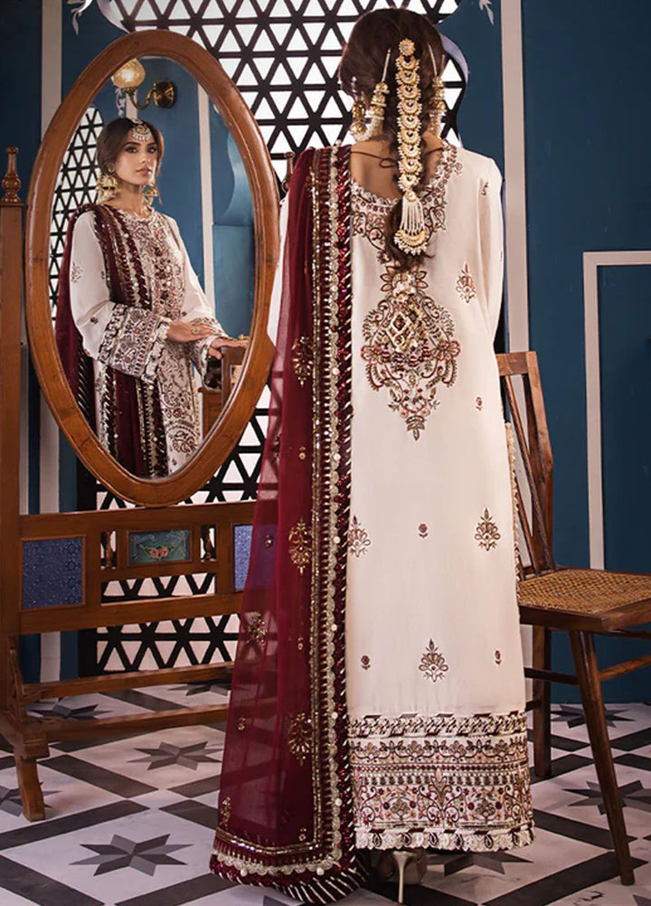 Fasana-e-Ishq By Asim Jofa Embroidered Lawn Suit Unstitched 3 Piece AJ24F AJFI-13 - Luxury Collection