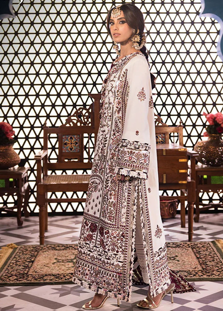 Fasana-e-Ishq By Asim Jofa Embroidered Lawn Suit Unstitched 3 Piece AJ24F AJFI-13 - Luxury Collection