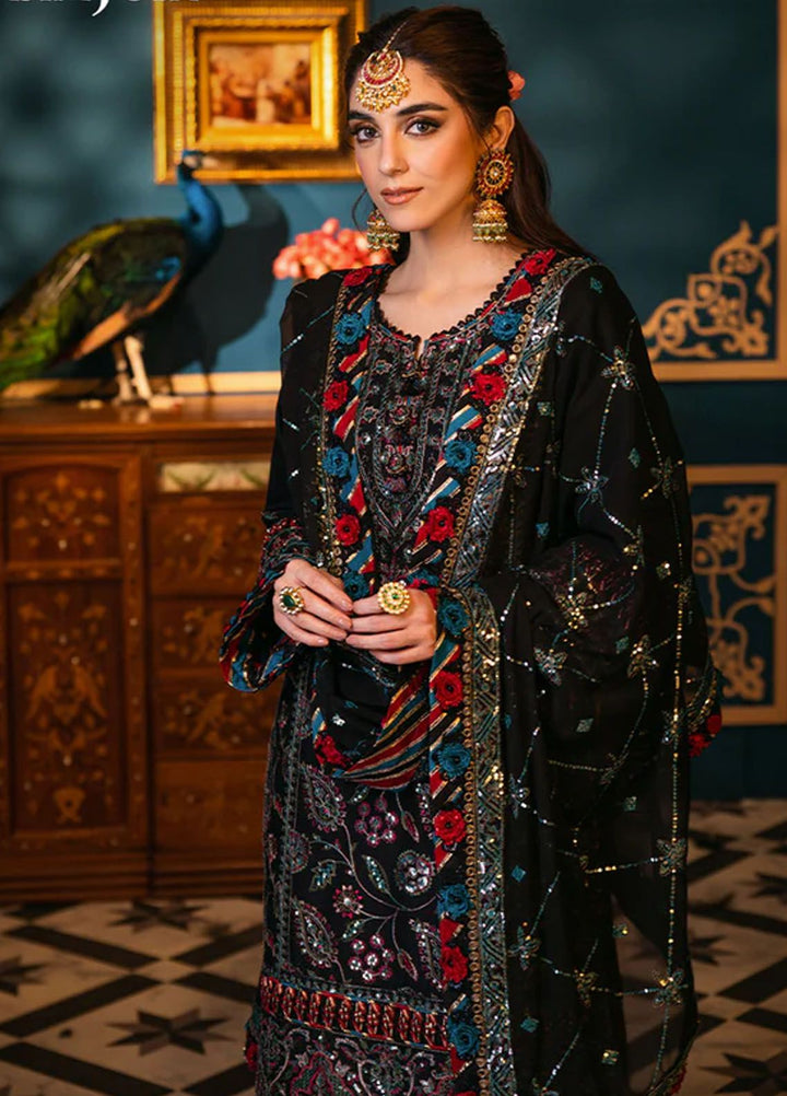 Fasana-e-Ishq By Asim Jofa Embroidered Lawn Suit Unstitched 3 Piece AJ24F AJFI-14 - Luxury Collection