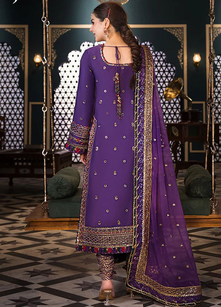 Fasana-e-Ishq By Asim Jofa Embroidered Lawn Suit Unstitched 3 Piece AJ24F AJFI-16 - Luxury Collection