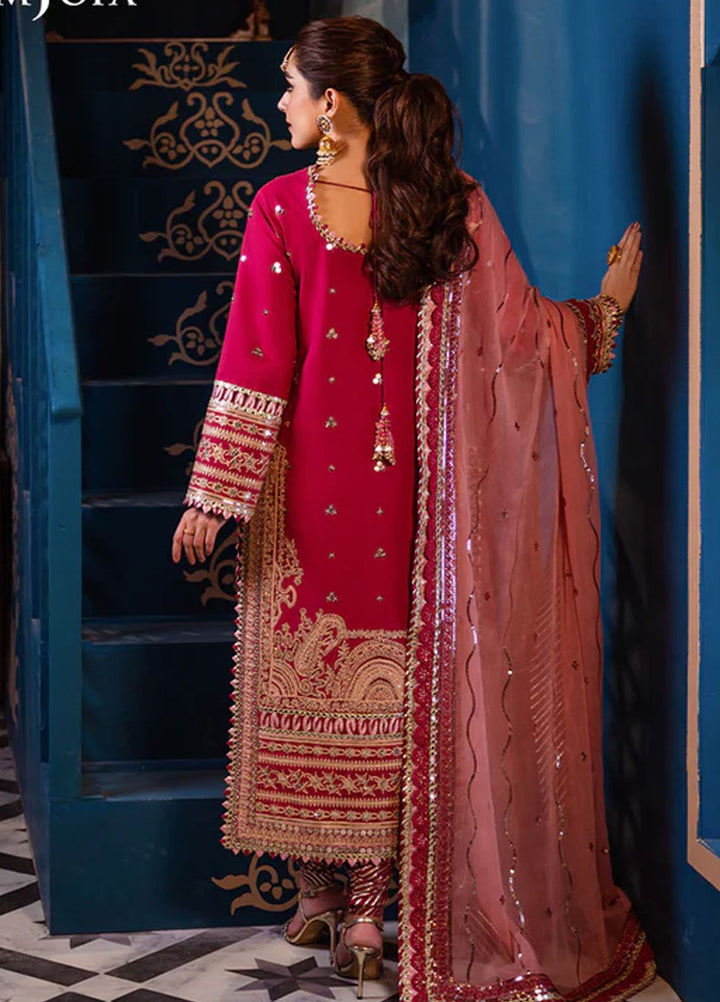 Fasana-e-Ishq By Asim Jofa Embroidered Lawn Suit Unstitched 3 Piece AJ24F AJFI-18 - Luxury Collection