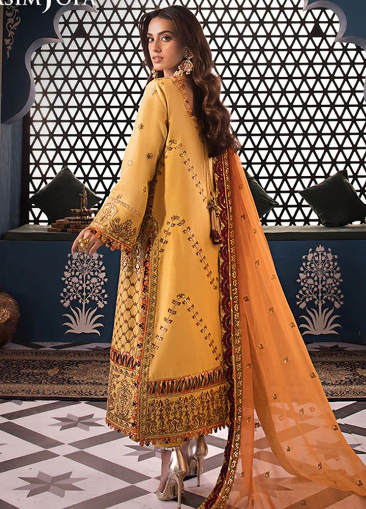 Fasana-e-Ishq By Asim Jofa Embroidered Lawn Suit Unstitched 3 Piece AJ24F AJFI-19 - Luxury Collection