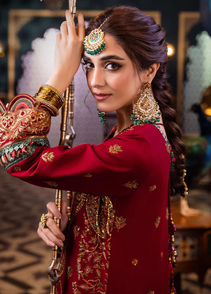 Fasana-e-Ishq By Asim Jofa Embroidered Lawn Suit Unstitched 3 Piece AJ24F AJFI-21 - Luxury Collection