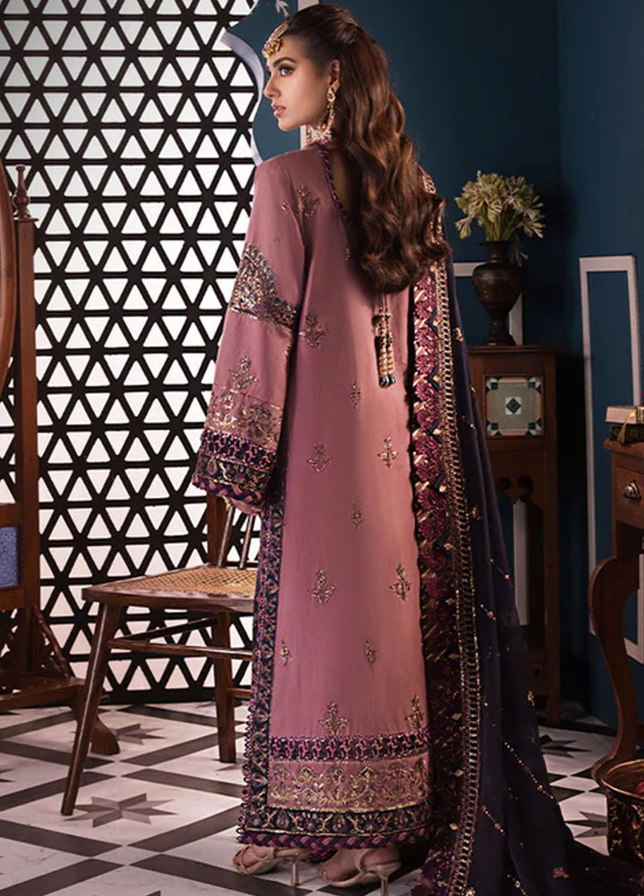Fasana-e-Ishq By Asim Jofa Embroidered Lawn Suit Unstitched 3 Piece AJ24F AJFI-22 - Luxury Collection