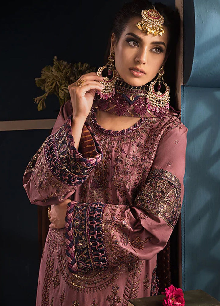 Fasana-e-Ishq By Asim Jofa Embroidered Lawn Suit Unstitched 3 Piece AJ24F AJFI-22 - Luxury Collection