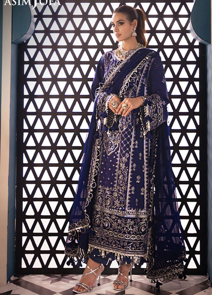Fasana-e-Ishq By Asim Jofa Embroidered Lawn Suit Unstitched 3 Piece AJ24F AJFI-25 - Luxury Collection