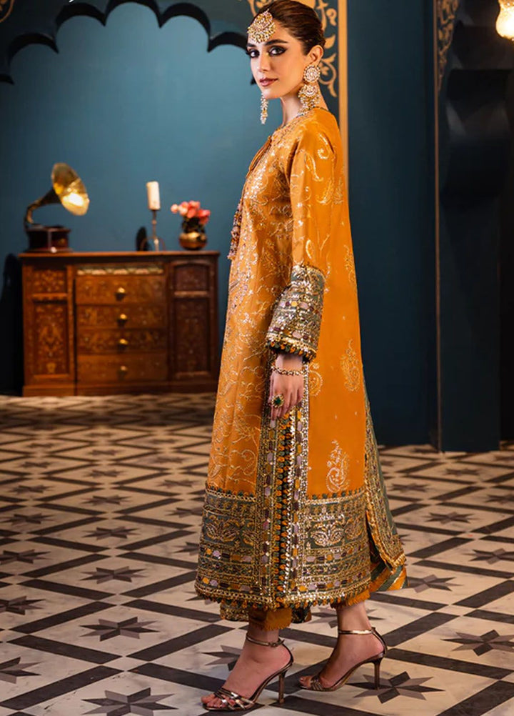 Fasana-e-Ishq By Asim Jofa Embroidered Lawn Suit Unstitched 3 Piece AJ24F AJFI-26 - Luxury Collection