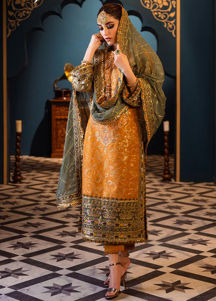 Fasana-e-Ishq By Asim Jofa Embroidered Lawn Suit Unstitched 3 Piece AJ24F AJFI-26 - Luxury Collection