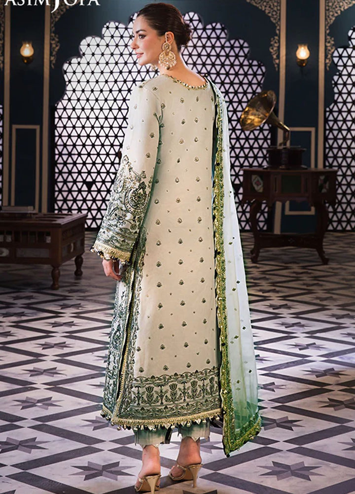 Fasana-e-Ishq By Asim Jofa Embroidered Lawn Suit Unstitched 3 Piece AJ24F AJFI-28 - Luxury Collection
