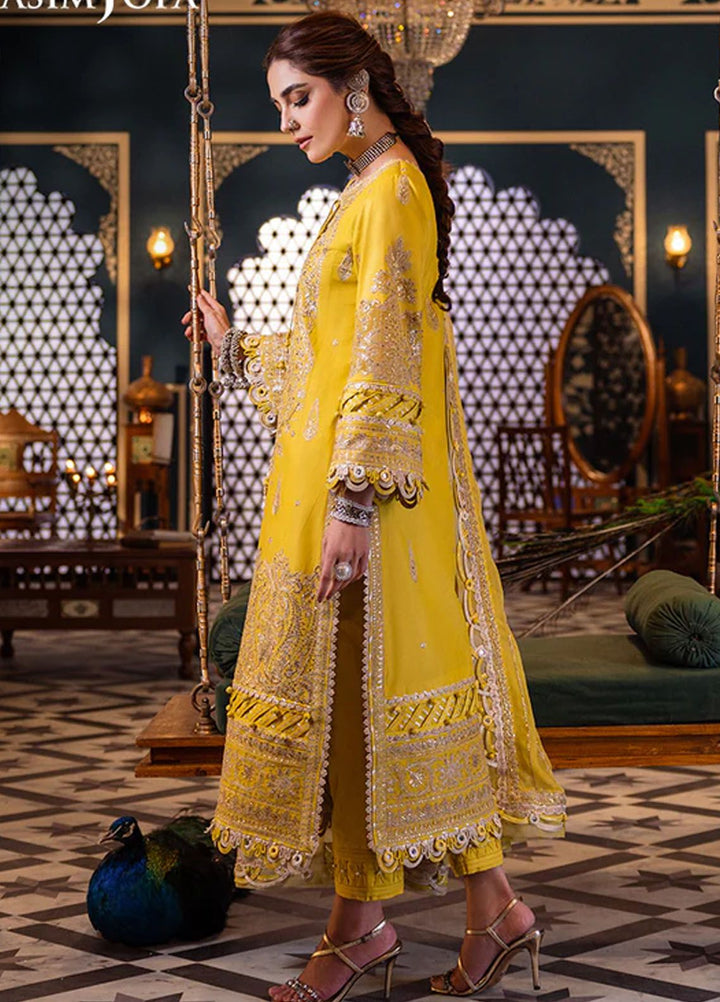 Fasana-e-Ishq By Asim Jofa Embroidered Lawn Suit Unstitched 3 Piece AJ24F AJFI-29 - Luxury Collection