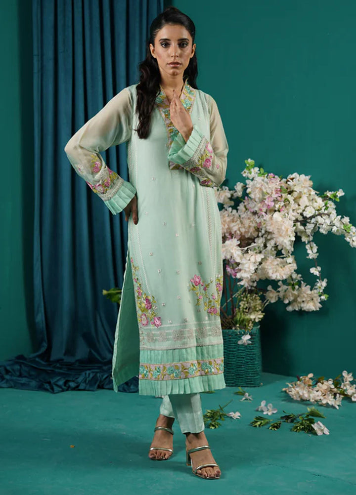 Fascino Embroidered Chiffon Suits Unstitched 3 Piece Rosemary - Festive Collection