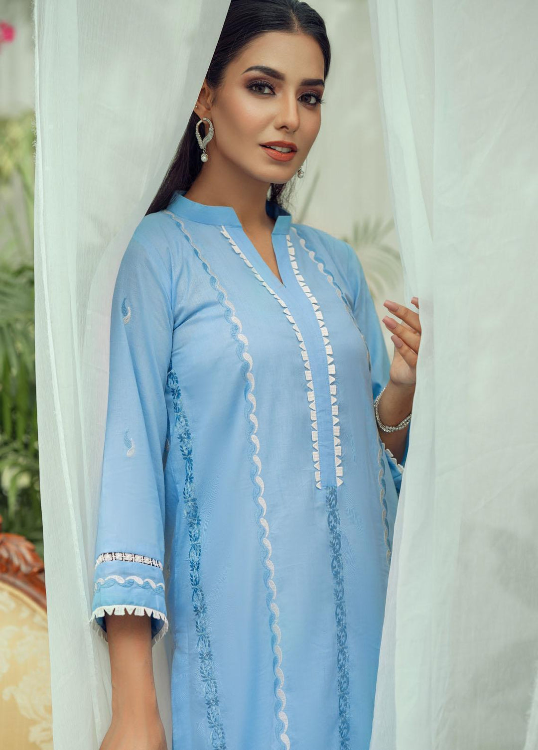 Fascino Pret Embroidered Cotton 3 Piece Suit RADIANT