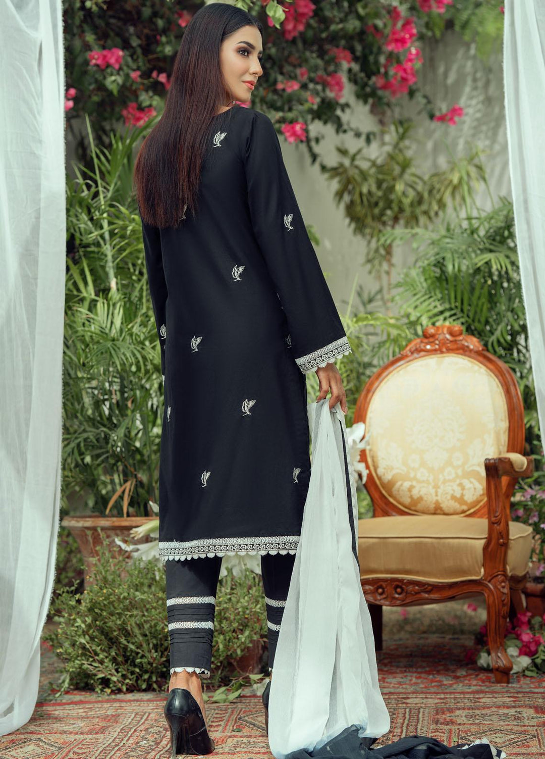 Fascino Embroidered Cotton Suits Unstitched 2 Piece FN22ENT ASSCHER  - Summer Collection