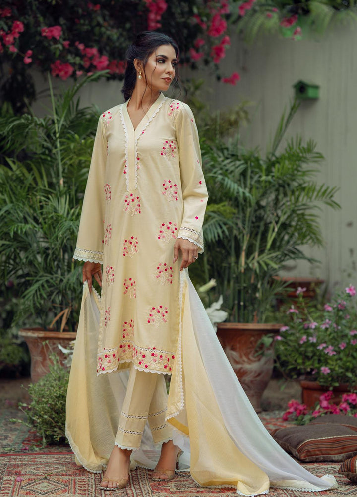 Fascino Embroidered Cotton Suits Unstitched 2 Piece FN22ENT MARQUISE  - Summer Collection