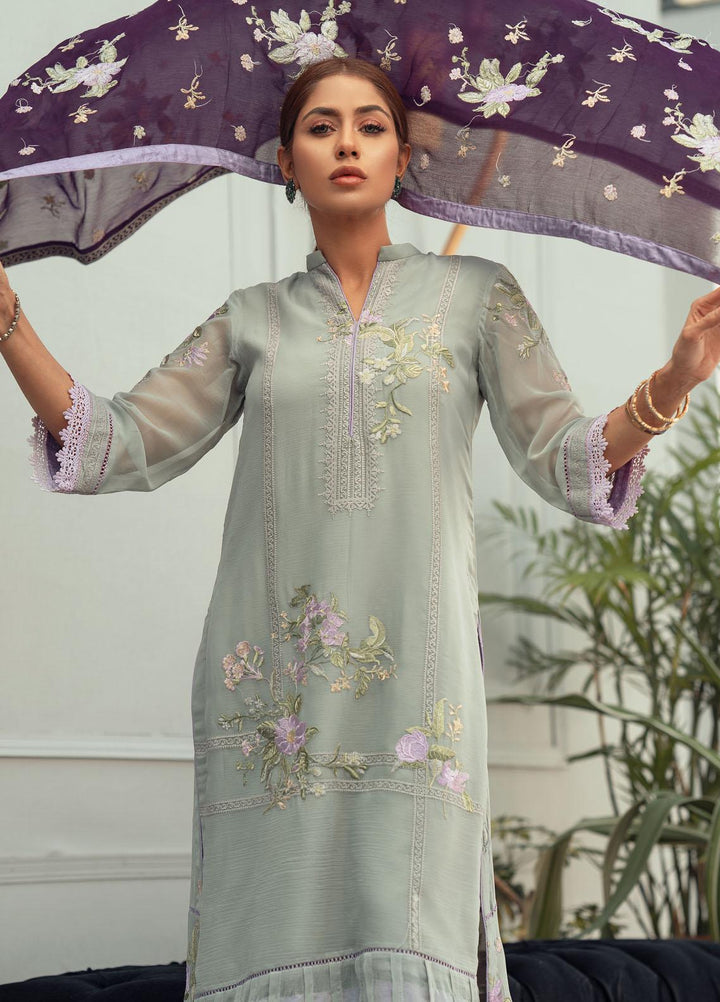 Fascino Embroidered Chiffon Suits Unstitched 3 Piece FN22F DREAMY GLAZE - Festive Collection