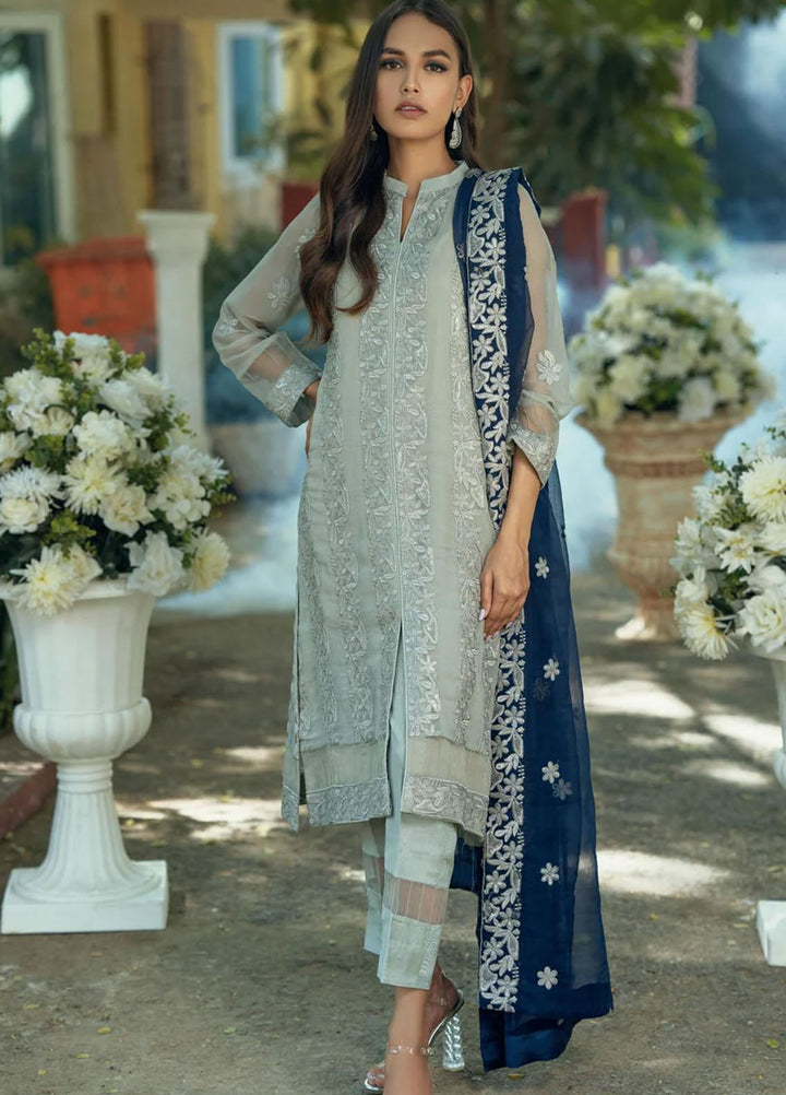 Fascino Pret Embroidered Chiffon 3 Piece Suit Iberis