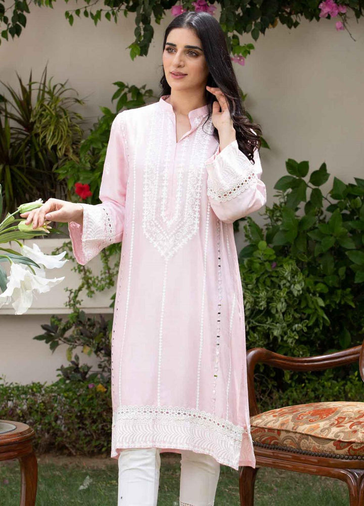 Fascino Luxury Pret  Cotton Net Shirt FN21ES BLUSH