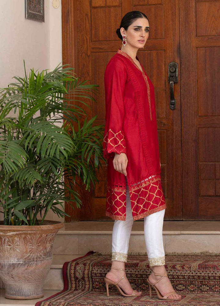 Fascino Luxury Pret  Cotton Net Shirt FN21ES ROSSIA