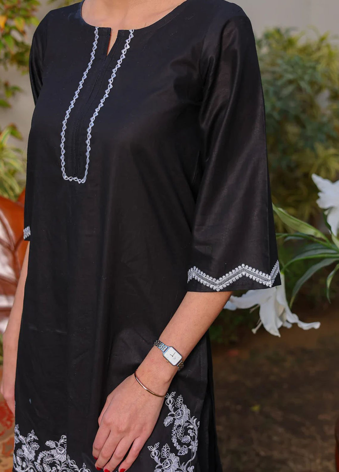 Fascino Pret Printed Cotton 2 Piece Suit Blackberry