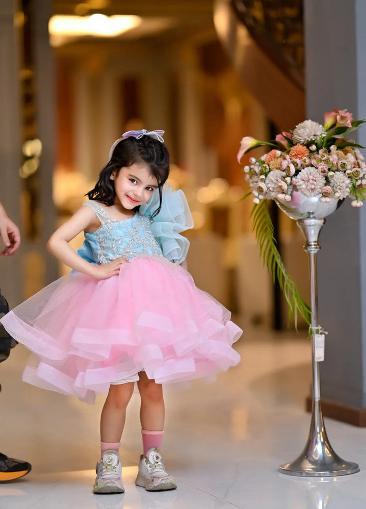 Fashion With Style Hub Pret Plain Net 1 Piece Ophira Frock